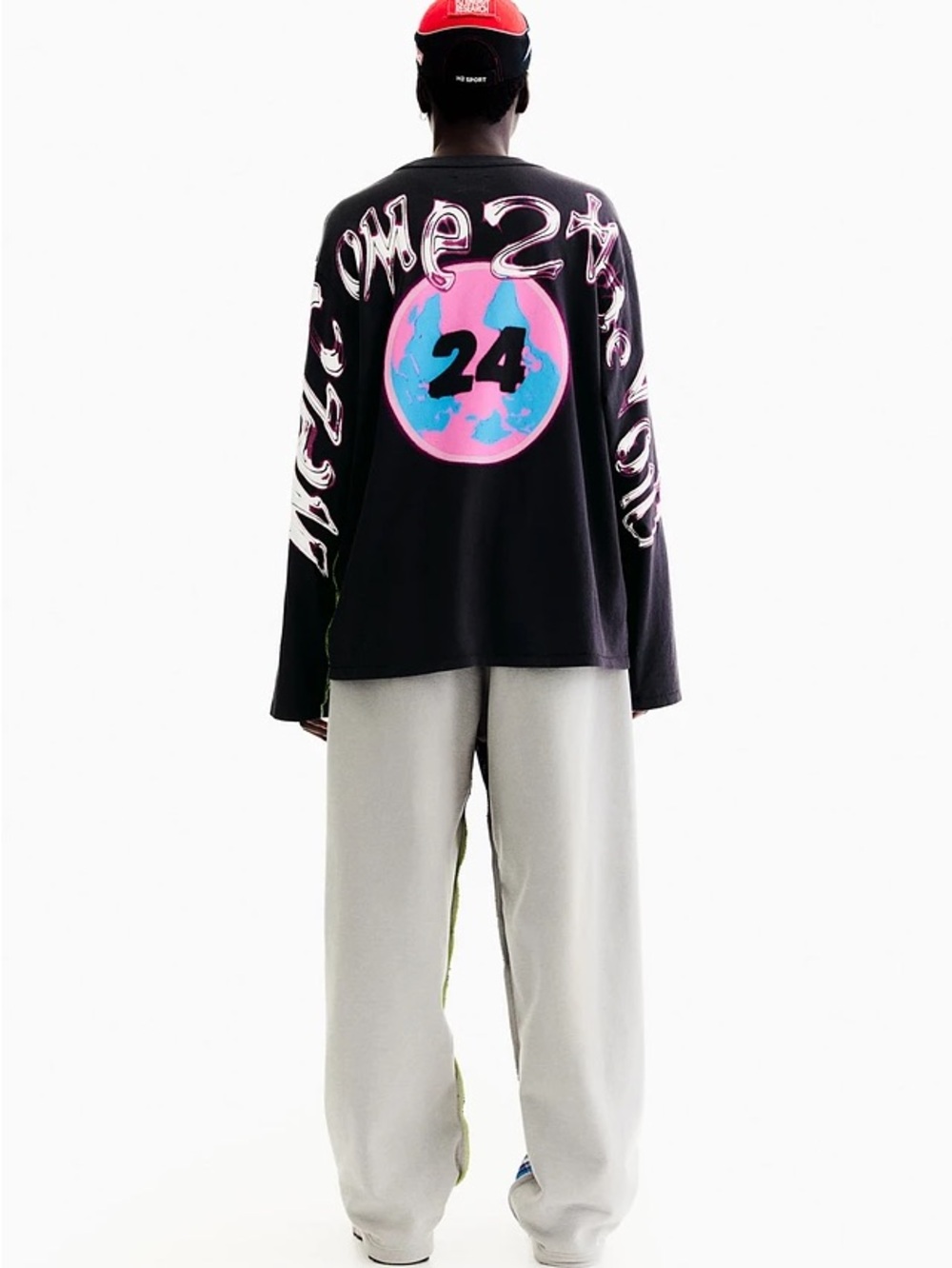H2 Heron Preston x H&M Welcome to the Void Oversized Graphic Shirt Sz Medium